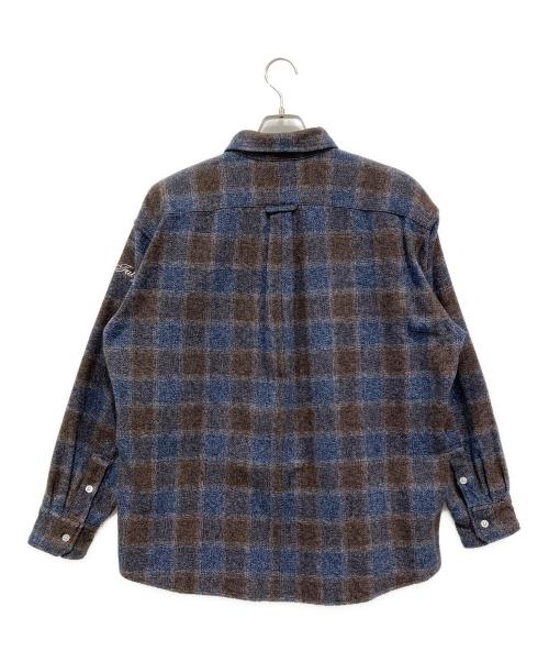 FAT（エフエーティー）FAT (エフエーティー) GIGAHEATHER ブルー×ベージュ サイズ:Mの古着・服飾アイテム