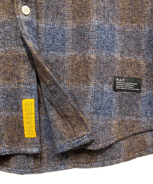 FAT（エフエーティー）FAT (エフエーティー) GIGAHEATHER ブルー×ベージュ サイズ:Mの古着・服飾アイテム