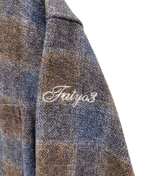 FAT（エフエーティー）FAT (エフエーティー) GIGAHEATHER ブルー×ベージュ サイズ:Mの古着・服飾アイテム