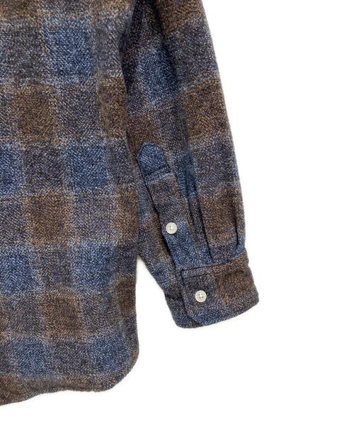 FAT（エフエーティー）FAT (エフエーティー) GIGAHEATHER ブルー×ベージュ サイズ:Mの古着・服飾アイテム