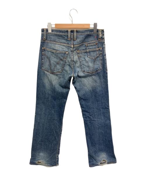 DOLCE & GABBANA（ドルチェ＆ガッバーナ）DOLCE & GABBANA (ドルチェ＆ガッバーナ) ダメージデニムパンツ インディゴ サイズ:W32の古着・服飾アイテム