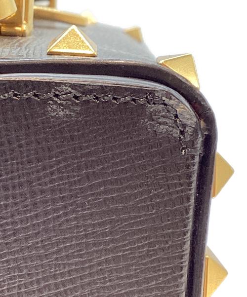 VALENTINO GARAVANI（ヴァレンティノ・ガラヴァーニ）VALENTINO GARAVANI (ヴァレンティノ・ガラヴァーニ) ロックスタッズ2WAYチェーンショルダーバッグ ブラックの古着・服飾アイテム