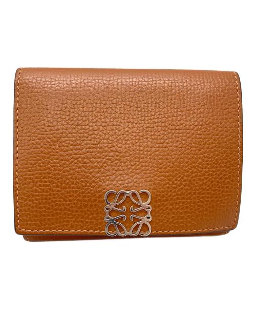 LOEWE（ロエベ）LOEWE (ロエベ) 3つ折り財布 ブラウンの古着・服飾アイテム