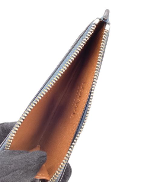 LOEWE（ロエベ）LOEWE (ロエベ) コインケース ブルー×ブラウンの古着・服飾アイテム