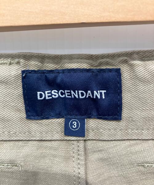 DESCENDANT（ディセンダント）DESCENDANT (ディセンダント) チノパン ベージュ サイズ:3の古着・服飾アイテム