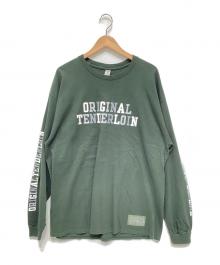 GILDAN×TENDERLOIN（ギルダン×テンダーロイン）の古着「ロングスリーブカットソー」｜グリーン
