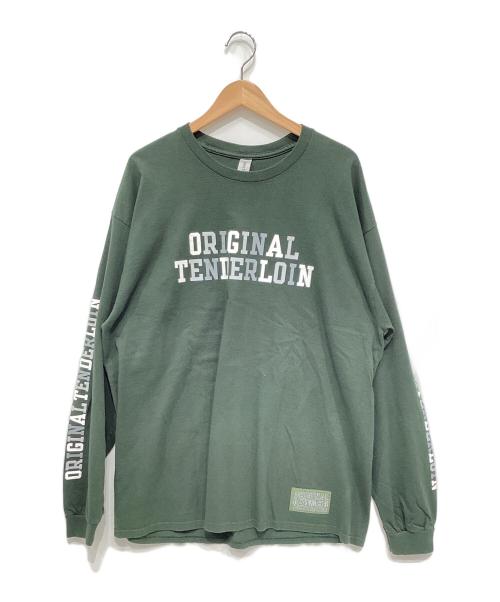 GILDAN（ギルダン）GILDAN (ギルダン) TENDERLOIN (テンダーロイン) ロングスリーブカットソー グリーン サイズ:XLの古着・服飾アイテム