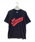 NEIGHBORHOOD×PUBLIC ENEMYネイバーフッド×パブリック エネミー）の古着「プリントTシャツ」｜ブラック×レッド