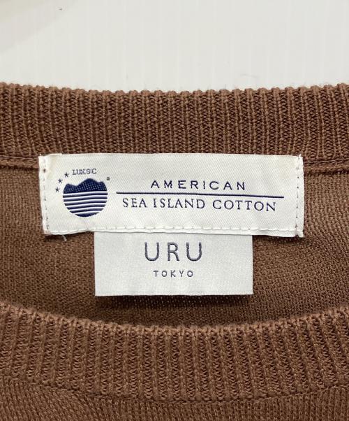 URU（ウル）URU (ウル) コットンニット ブラウン サイズ:FREEの古着・服飾アイテム