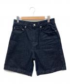 UNIVERSAL PRODUCTS.ユニバーサルプロダクツ）の古着「バギーデニムショーツ」｜ネイビー