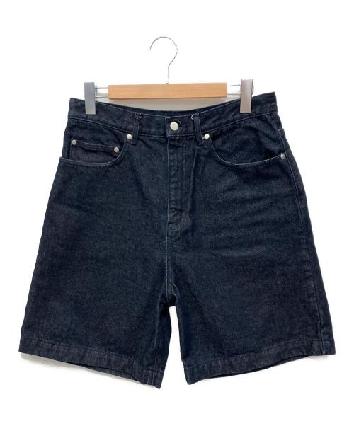 UNIVERSAL PRODUCTS.（ユニバーサルプロダクツ）UNIVERSAL PRODUCTS. (ユニバーサルプロダクツ) バギーデニムショーツ ネイビー サイズ:Mの古着・服飾アイテム