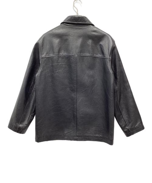 J.CREW（ジェイクルー）J.CREW (ジェイクルー) レザーカーコート ブラック サイズ:Mの古着・服飾アイテム