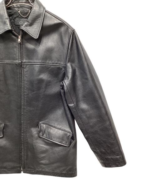 J.CREW（ジェイクルー）J.CREW (ジェイクルー) レザーカーコート ブラック サイズ:Mの古着・服飾アイテム