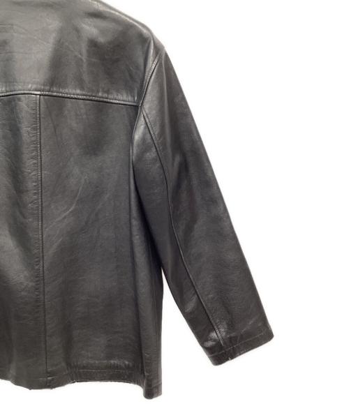 J.CREW（ジェイクルー）J.CREW (ジェイクルー) レザーカーコート ブラック サイズ:Mの古着・服飾アイテム