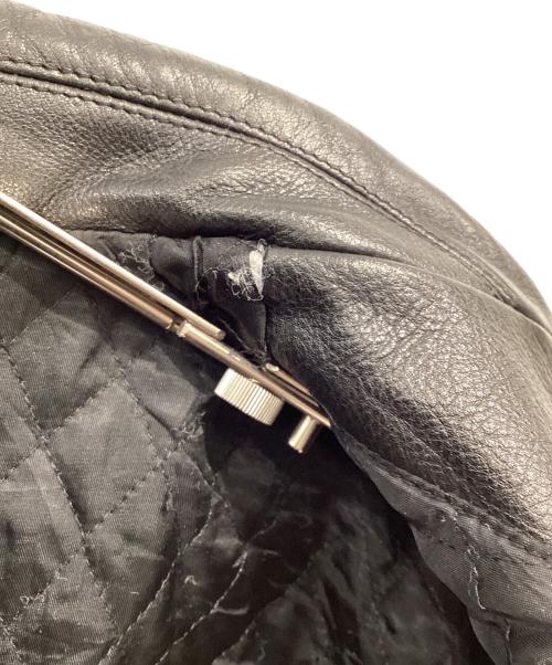 J.CREW（ジェイクルー）J.CREW (ジェイクルー) レザーカーコート ブラック サイズ:Mの古着・服飾アイテム