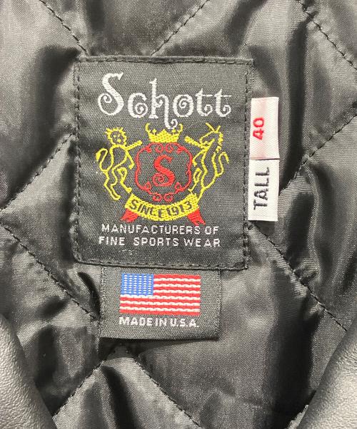 Schott（ショット）Schott (ショット) ワンスター ニューネイキッド レザージャケット ブラック サイズ:40 TALL 未使用品の古着・服飾アイテム