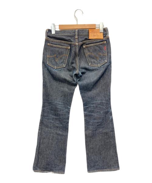 IRON HEART（アイアンハート）IRON HEART (アイアンハート) 21oz EXTRA HEAVY フレアデニムパンツ ネイビー サイズ:W28の古着・服飾アイテム