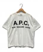 A.P.C.アーペーセー）の古着「ロゴプリントtシャツ」｜ホワイト