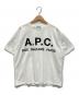 A.P.C.（アーペーセー）の古着「ロゴプリントtシャツ」｜ホワイト