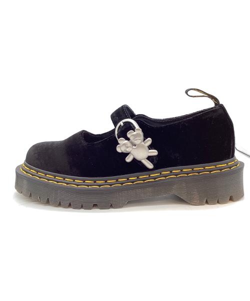 Dr.Martens（ドクターマーチン）Dr.Martens (ドクターマーチン) Heaven by Marc Jacobs (ヘブンバイマークジェイコブス) ベルベットシューズ ブラック サイズ:24cmの古着・服飾アイテム