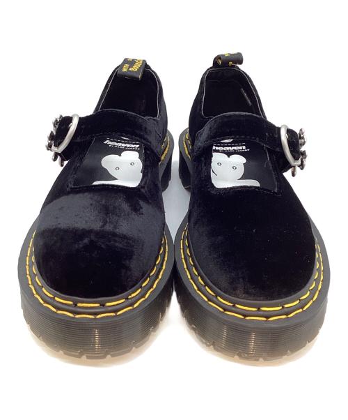 Dr.Martens（ドクターマーチン）Dr.Martens (ドクターマーチン) Heaven by Marc Jacobs (ヘブンバイマークジェイコブス) ベルベットシューズ ブラック サイズ:24cmの古着・服飾アイテム
