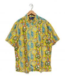 POLO RALPH LAUREN（ポロ・ラルフローレン）の古着「総柄シルクシャツ」｜イエロー×グリーン