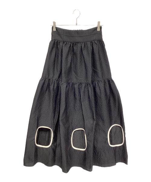 MAISON SPECIAL（メゾンスペシャル）MAISON SPECIAL (メゾンスペシャル) ヘムホール2WAYボリュームスカート ブラック サイズ:Freeの古着・服飾アイテム