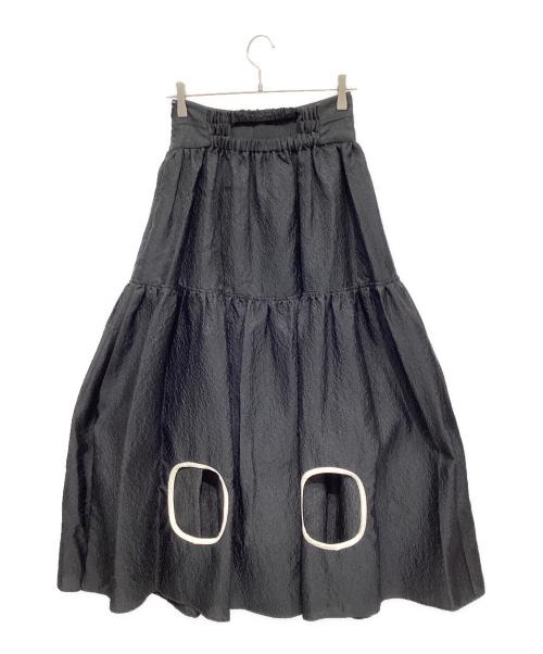 MAISON SPECIAL（メゾンスペシャル）MAISON SPECIAL (メゾンスペシャル) ヘムホール2WAYボリュームスカート ブラック サイズ:Freeの古着・服飾アイテム