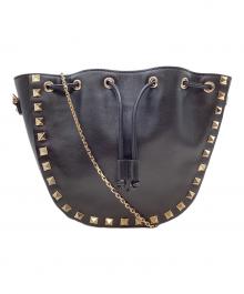VALENTINO GARAVANI（ヴァレンティノ・ガラヴァーニ）の古着「ロックスタッズチェーンショルダーバッグ」