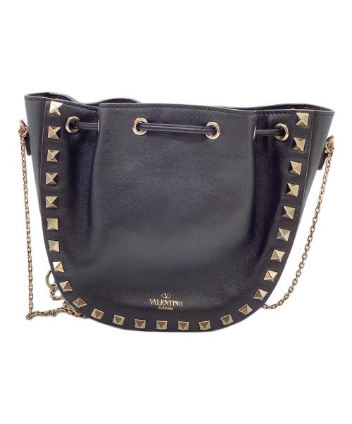 VALENTINO GARAVANI（ヴァレンティノ・ガラヴァーニ）VALENTINO GARAVANI (ヴァレンティノ・ガラヴァーニ) ロックスタッズチェーンショルダーバッグの古着・服飾アイテム