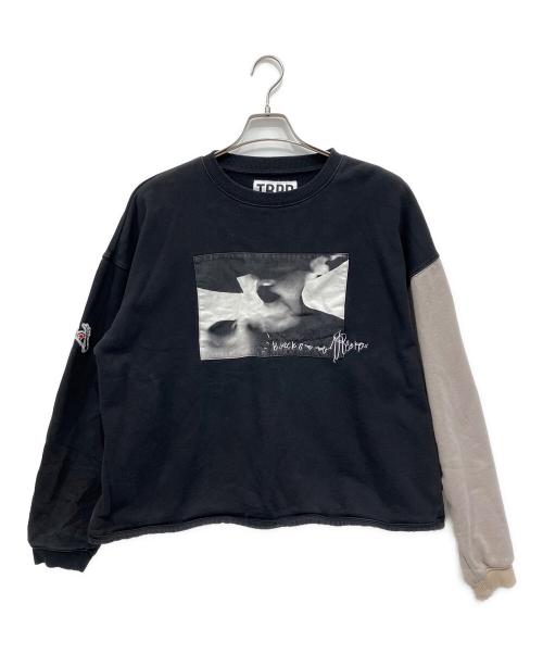 TIGHTBOOTH PRODUCTION（タイトブースプロダクション）TIGHTBOOTH PRODUCTION (タイトブースプロダクション) クルーネックスウェット ブラック サイズ:Lの古着・服飾アイテム