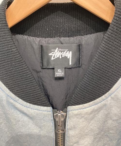 stussy（ステューシー）stussy (ステューシー) WASHED CANVAS PRIMALOFT VEST ブルー サイズ:XLの古着・服飾アイテム
