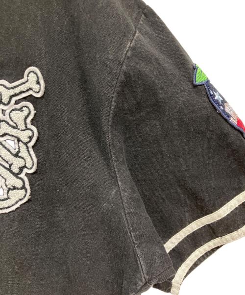 SUPREME（シュプリーム）SUPREME (シュプリーム) PatchesDenim BaseballJersey ブラック サイズ:Lの古着・服飾アイテム