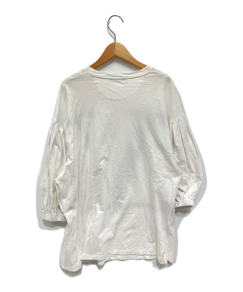 VALENTINO（ヴァレンティノ）VALENTINO (ヴァレンティノ) Vロゴ五分袖Tシャツ ホワイト×ブラック サイズ:Sの古着・服飾アイテム