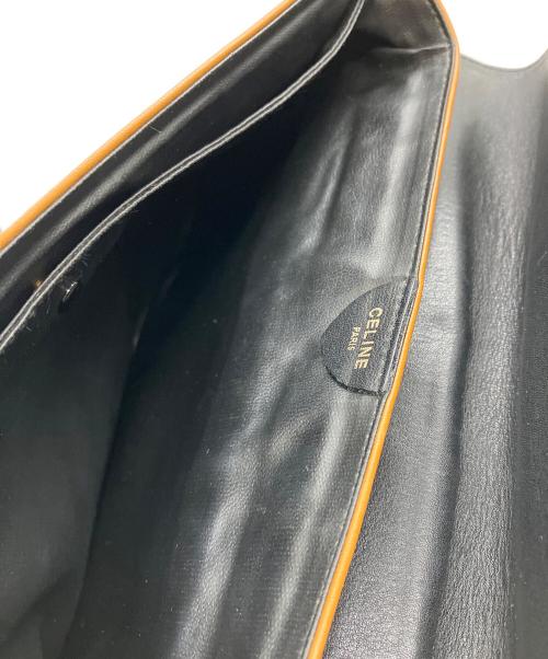 CELINE（セリーヌ）CELINE (セリーヌ) クラッチバッグ ブラック×ブラウンの古着・服飾アイテム