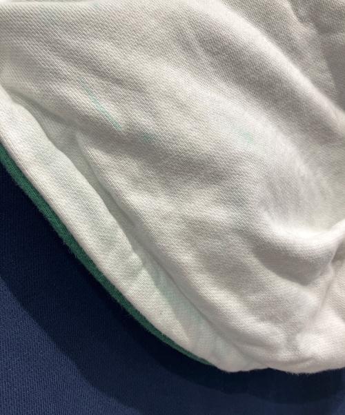 X-LARGE（エクストララージ）X-LARGE (エクストララージ) CONTRAST COLOR HALF ZIP HOODE ネイビー×グリーン サイズ:XLの古着・服飾アイテム