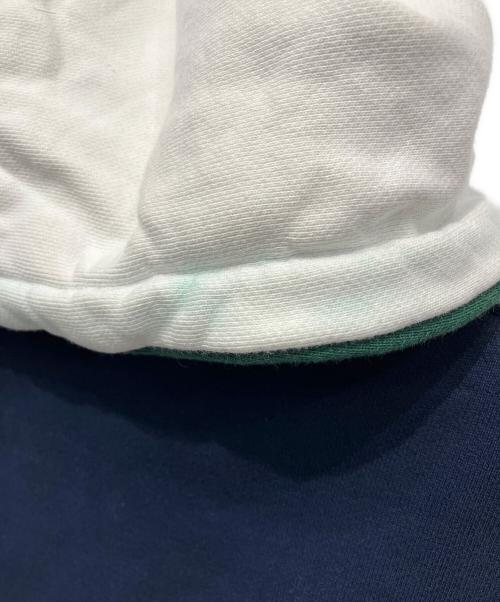 X-LARGE（エクストララージ）X-LARGE (エクストララージ) CONTRAST COLOR HALF ZIP HOODE ネイビー×グリーン サイズ:XLの古着・服飾アイテム