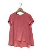 YOKO CHANヨーコチャン）の古着「ノースリーブブラウス」｜ショッキングピンク