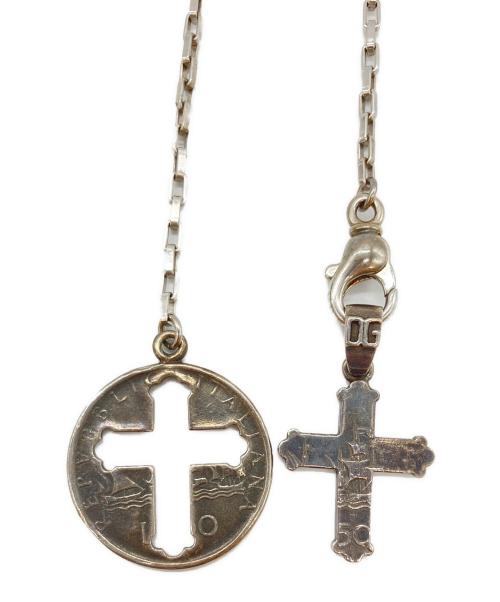 DOLCE & GABBANA（ドルチェ＆ガッバーナ）DOLCE & GABBANA (ドルチェ＆ガッバーナ) コインクロスネックレスの古着・服飾アイテム