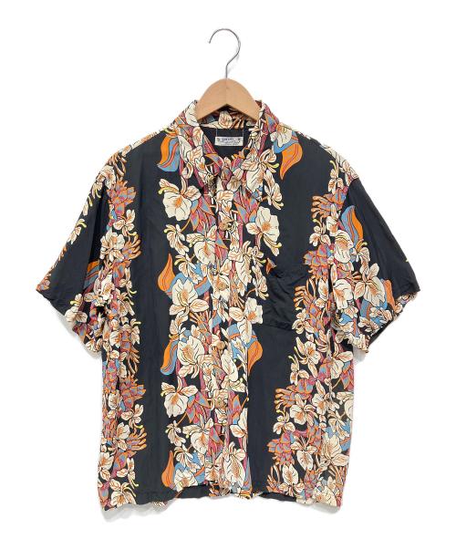 Sun Surf（サンサーフ）Sun Surf (サンサーフ) アロハシャツ ブラック×レッド サイズ:不明の古着・服飾アイテム