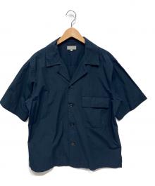 MARGARET HOWELL（マーガレットハウエル）の古着「半袖シャツ」｜ネイビー