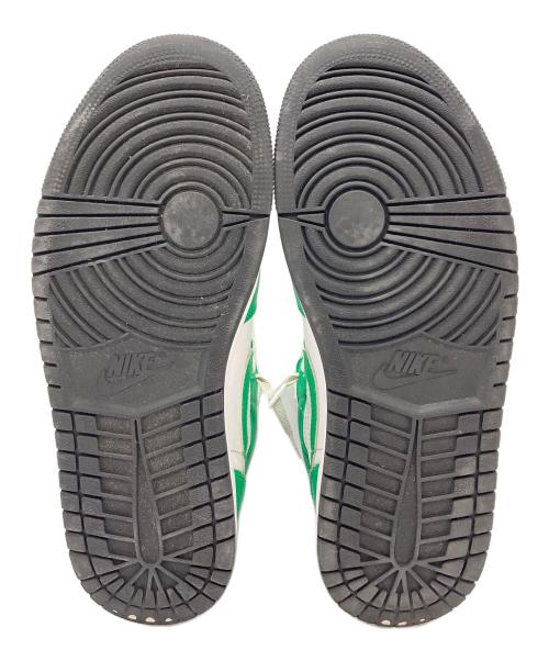 NIKE（ナイキ）NIKE (ナイキ) Air Jordan 1 Mid ホワイト×グリーン サイズ:26cmの古着・服飾アイテム