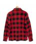 FLAT HEAD (フラット ヘッド) 長袖シャツ レッド×ブラック サイズ:L：5000円