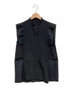 CITYシティ）の古着「ノースリーブブラウス」｜ブラック