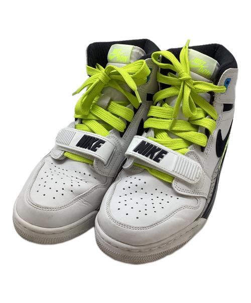 NIKE（ナイキ）NIKE (ナイキ) ハイカットスニーカー ホワイト×グリーン サイズ:27.5の古着・服飾アイテム