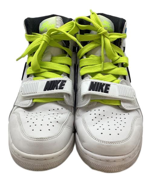NIKE（ナイキ）NIKE (ナイキ) ハイカットスニーカー ホワイト×グリーン サイズ:27.5の古着・服飾アイテム