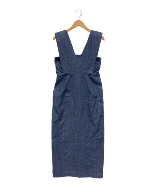 forme（フォルメ）forme (フォルメ) ショルダーパッドドレス インディゴ サイズ:Mの古着・服飾アイテム