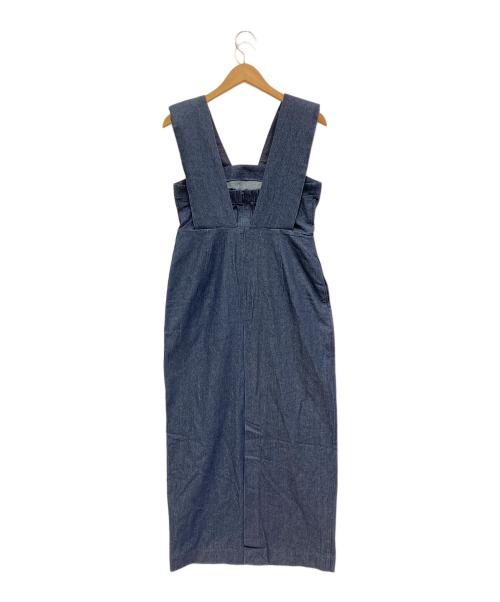 forme（フォルメ）forme (フォルメ) ショルダーパッドドレス インディゴ サイズ:Mの古着・服飾アイテム