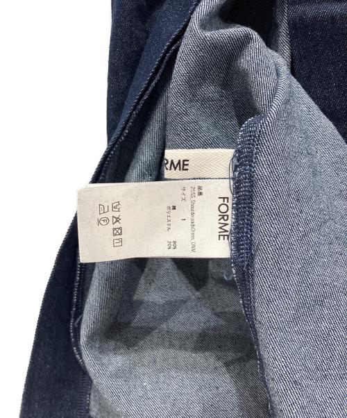 forme（フォルメ）forme (フォルメ) ショルダーパッドドレス インディゴ サイズ:Mの古着・服飾アイテム