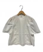 formeフォルメ）の古着「パフスリーブブラウス」｜ホワイト